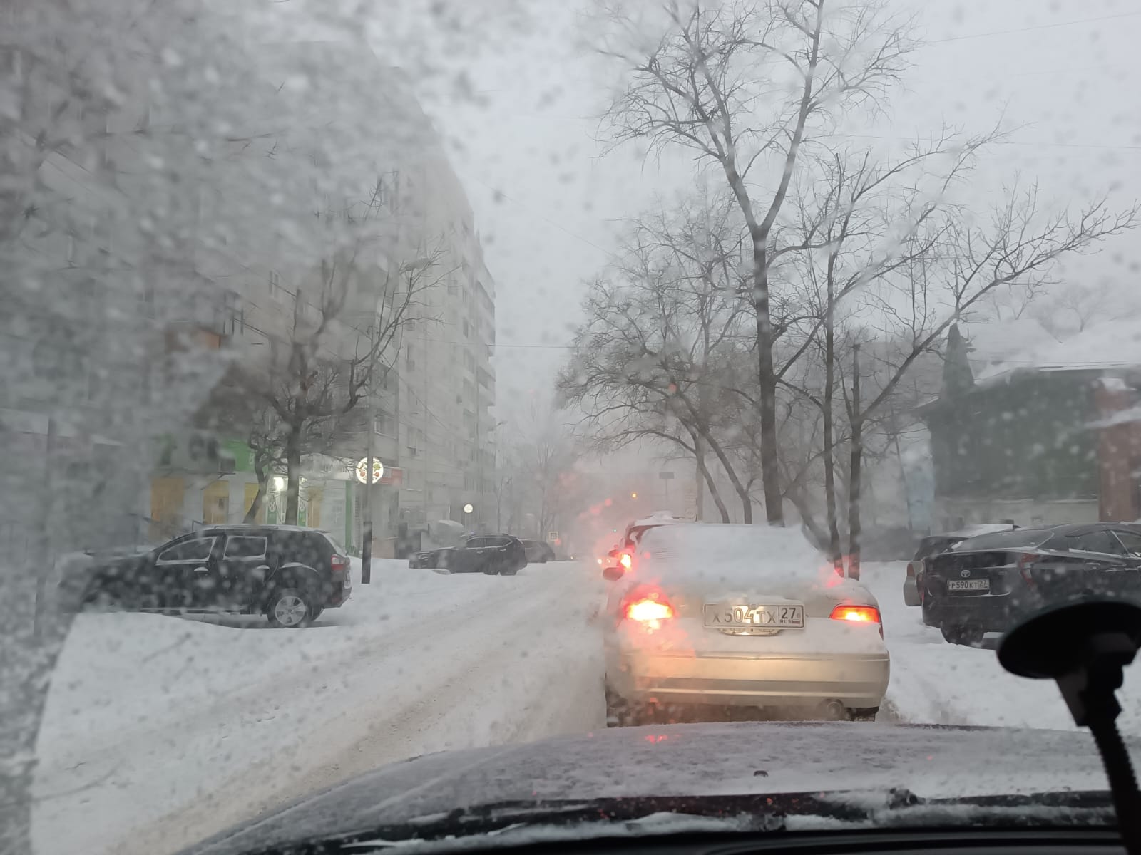 Хабаровский край засыпало снегом