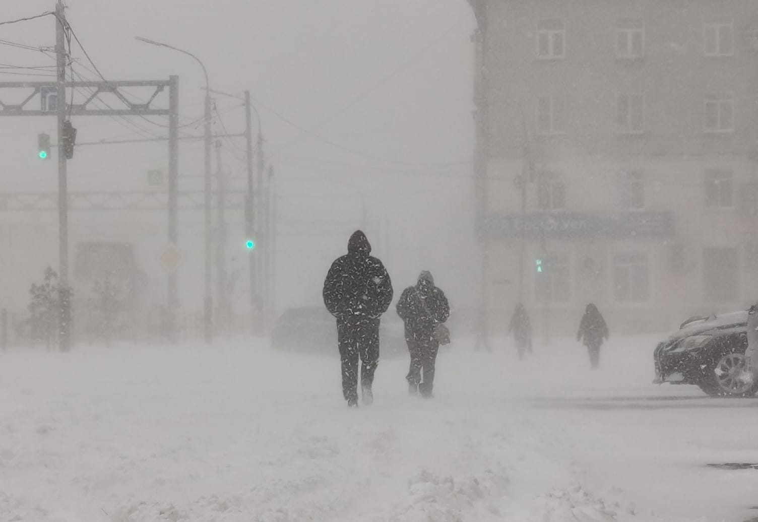 Хабаровский край засыпало снегом