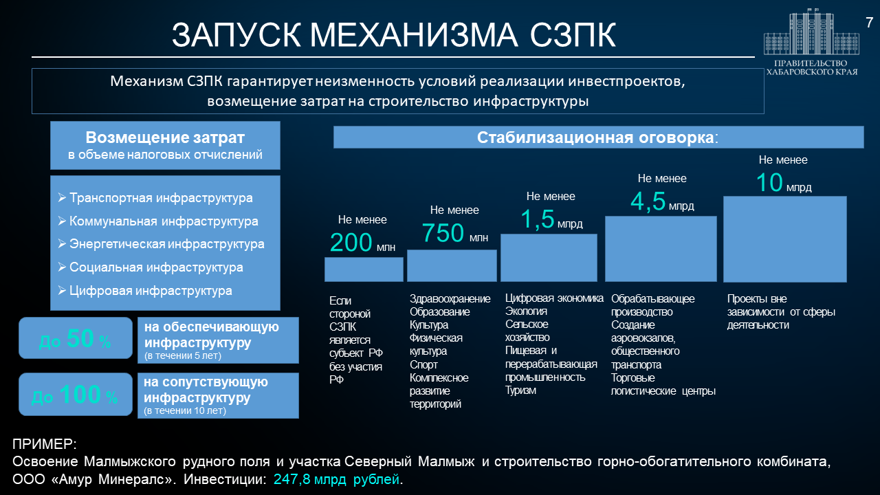 Опытом использования механизмов Соглашения защиты и поощрения  капиталовложений (СЗПК) поделился инвестор, который первым в Хабаровском  крае воспользовался этим инструментом.