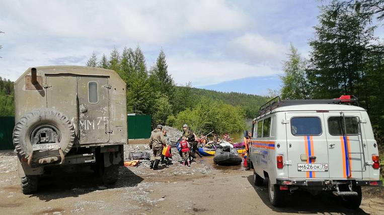 Детский палаточный лагерь эвакуировали из-за половодья в Забайкалье