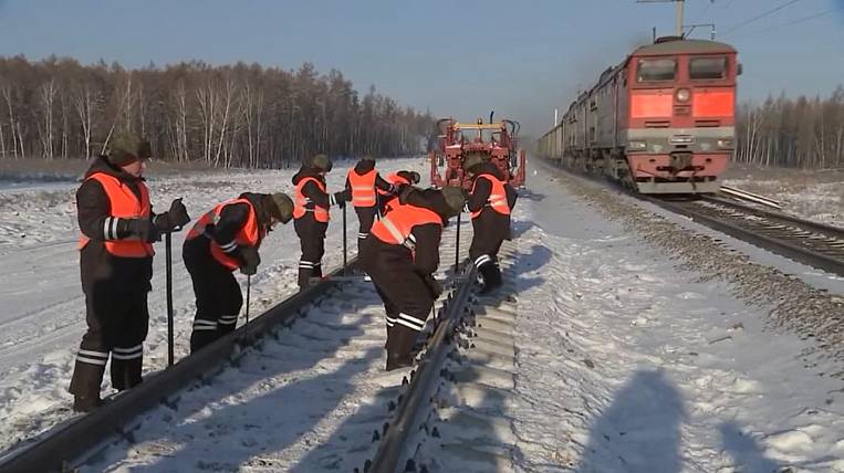Laying of the railway track at the BAM reconstruction section began in the Amur region